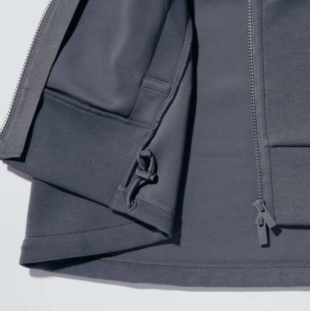 +J UNIQLO x Jil Sander Dry Sweat Full Zip-Up Hoodie, Size XL, Gray, Rare Item - Picture 10 of 15